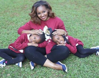 So cute: Grace Msalame goes something exceptional as her twins Zawadi and Raha turn 6 (Photos)