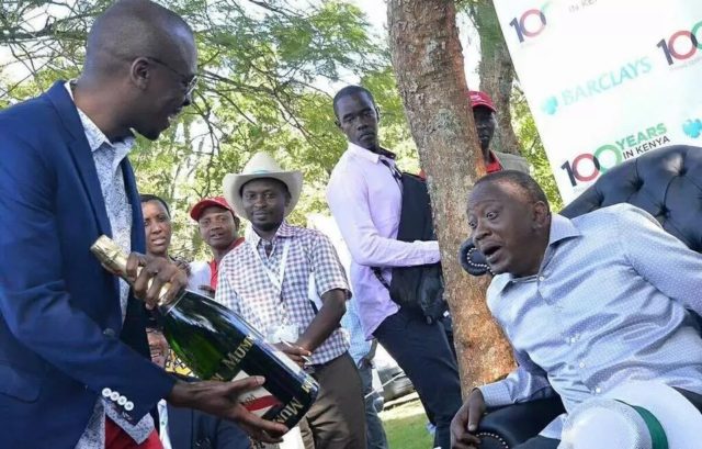 Image result for uhuru kenyatta drinking alcohol