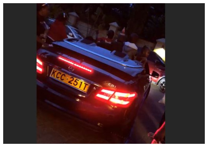 Sonko's adopted son Satrine Osinya surprised withÂ a new MercedesÂ Convertible for his 6th birthday