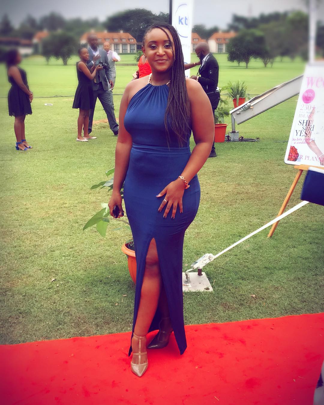 Mercy Kyallo smiles poses for a photo at Windsor Golf Hotel