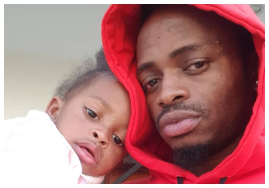 Daddy's girl: Diamond Platnumz proves his relationship with daughter, Tiffah is still intact! (Photo)