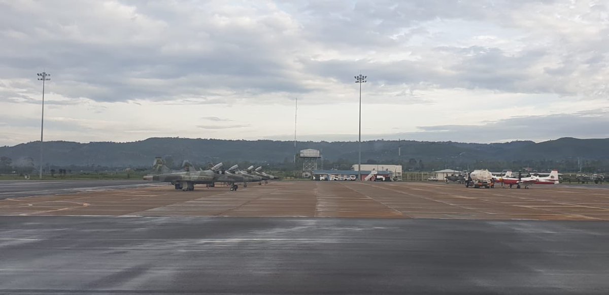 Kenya Air Force's F-5 jets at Kisumu airport