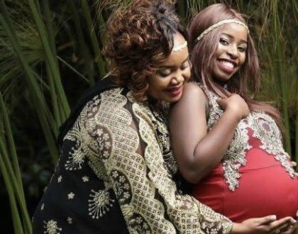 Sonko’s wife comforts step daughter, Saumu Mbuvi after losing husband to another woman