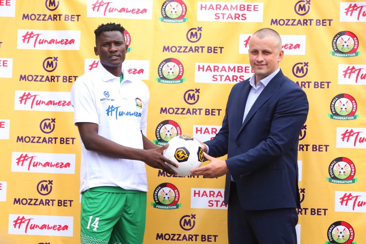 Mozzart hands Nick Mwendwa Ksh3M sponsorship deal as Harambee Stars face Mali at Nyayo Stadium on Sunday