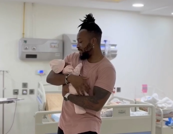 Daddy’s girl! Frankie Just Gym over the moon after Corazon Kwamboka welcomes adorable bouncing baby girl