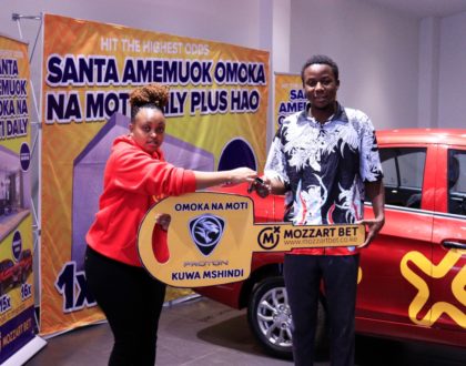 Two cars gone! Car wash attendant wins the 2nd Omoka na Moti car from Mozzartbet!