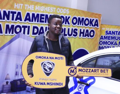 A 21-yr-old Kakamega jack of all trades wins the latest brand new ride in the Omoka Na Moti promotion!
