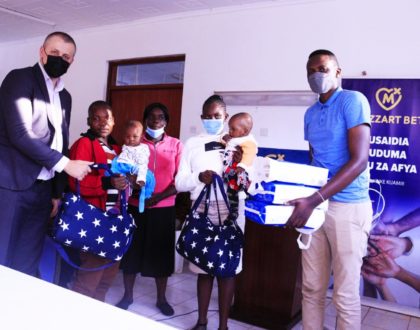 Relief as pre-term twins get a new lease of life thanks to a Mozzart donation in Waithaka, Kikuyu