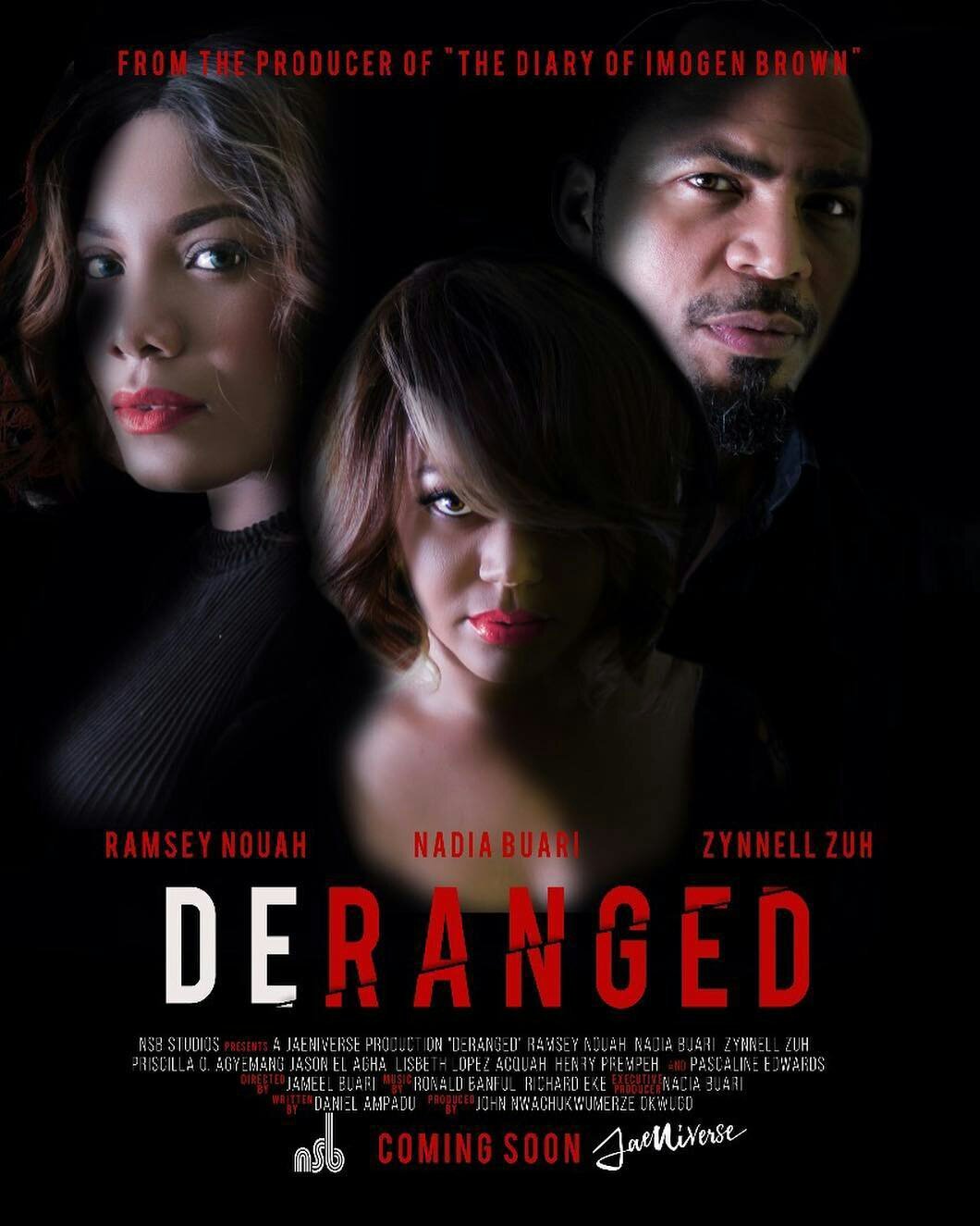Nadia Buari’s ‘Deranged’ Movie To Be Premiered On 28th