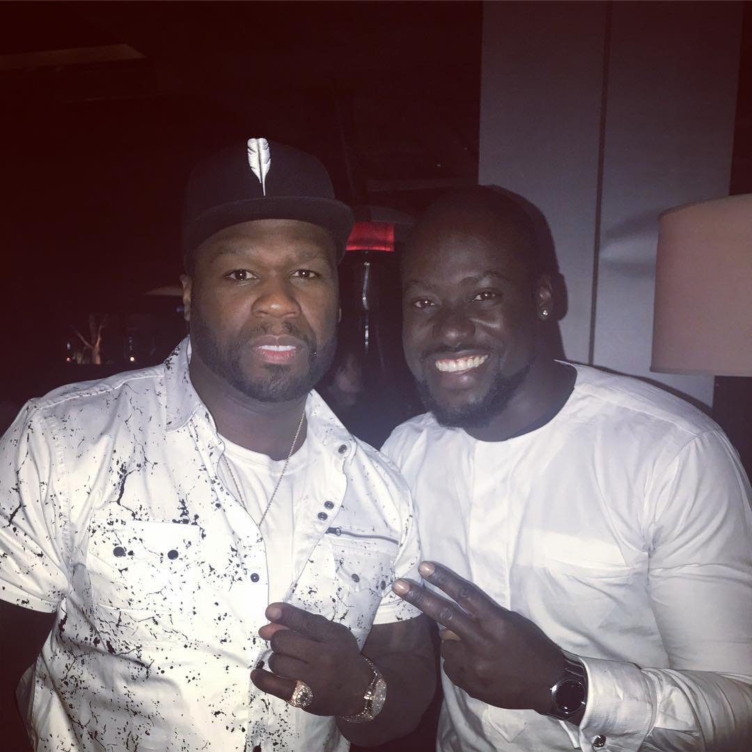 Photos: Chris Attoh Hangs Out With American Rapper 50Cent, Other Celebrities
