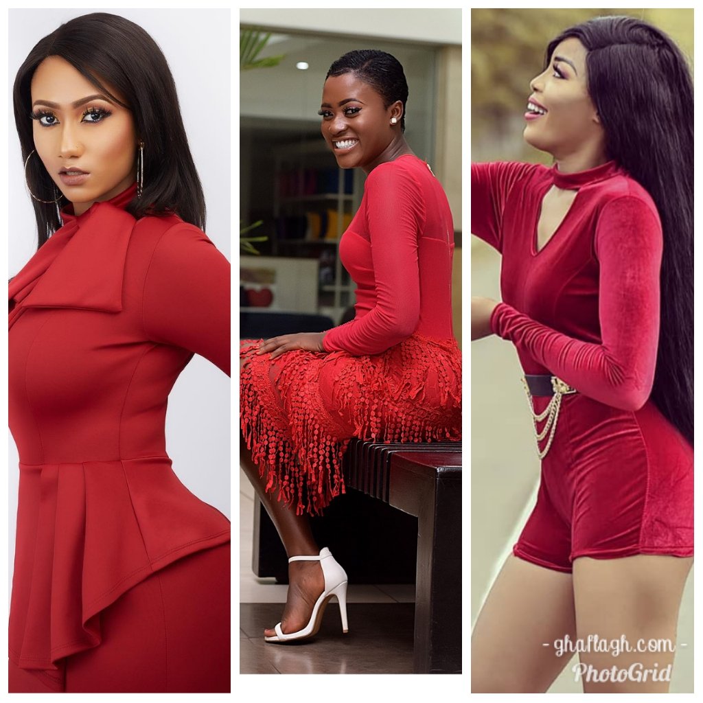 Photos: 12 Ghanaian Female Celebrities Who Have Slayed In Red So Far