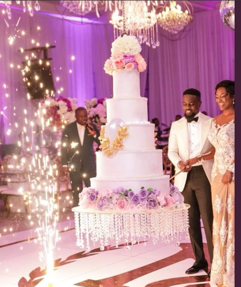 Sarkodie’s Wife Tells The Story Behind Their ‘Hanging Wedding Cake’