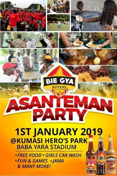 Bie Gya Bitters To Host Asanteman Party On January 1