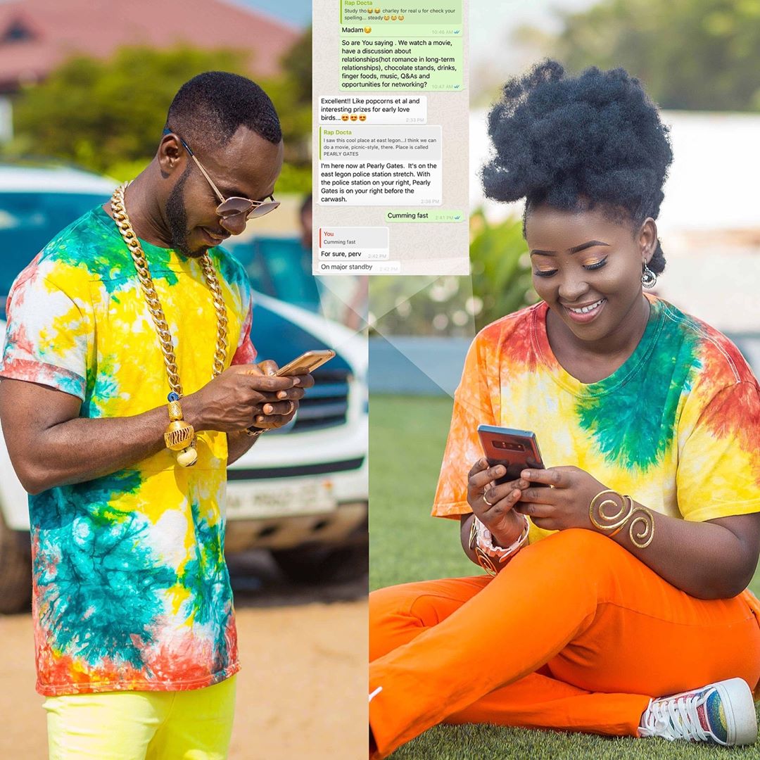 Checkout The Lovely Whatsapp Chat Between Okyeame Kwame And Wife For This Year’s Vals Day