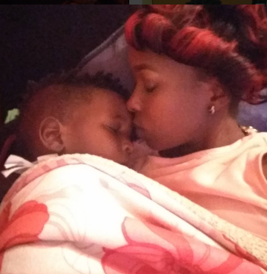 Jacque Maribe with her son