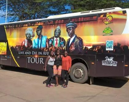 Photo: Courtesy Sauti Sol tour bus involved in an accident,