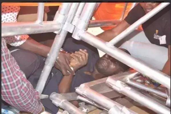 Lupita Nyongo’s dad Anyang Nyong'o cheats death as he is found buried under heavy metals amid the chaos in Migori (Photos)