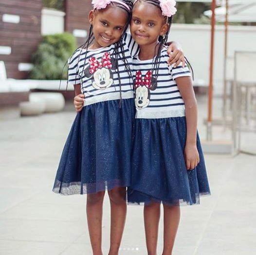 Grace Msalame's twin daughter celebrate 6th birthday 
