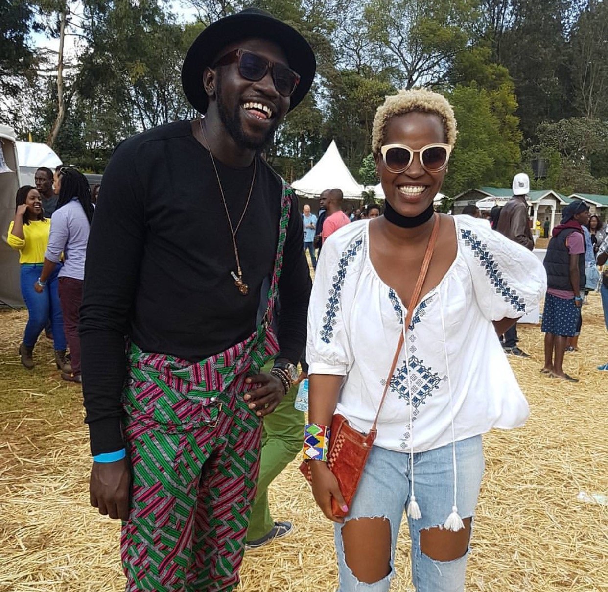 Sauti Sol's Fancyfingers with his fiance
