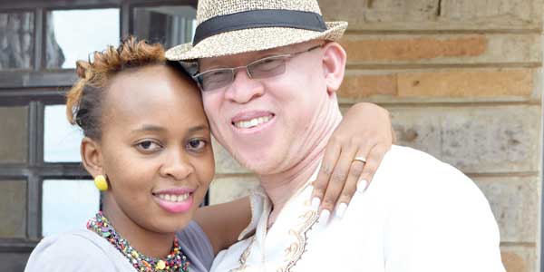 Isaac with his beautiful wife, Mukami Mwaura