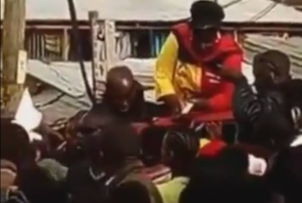 Voter bribery? Bishop Margaret Wanjiru caught on camera making it rain money to her supporters (Video)