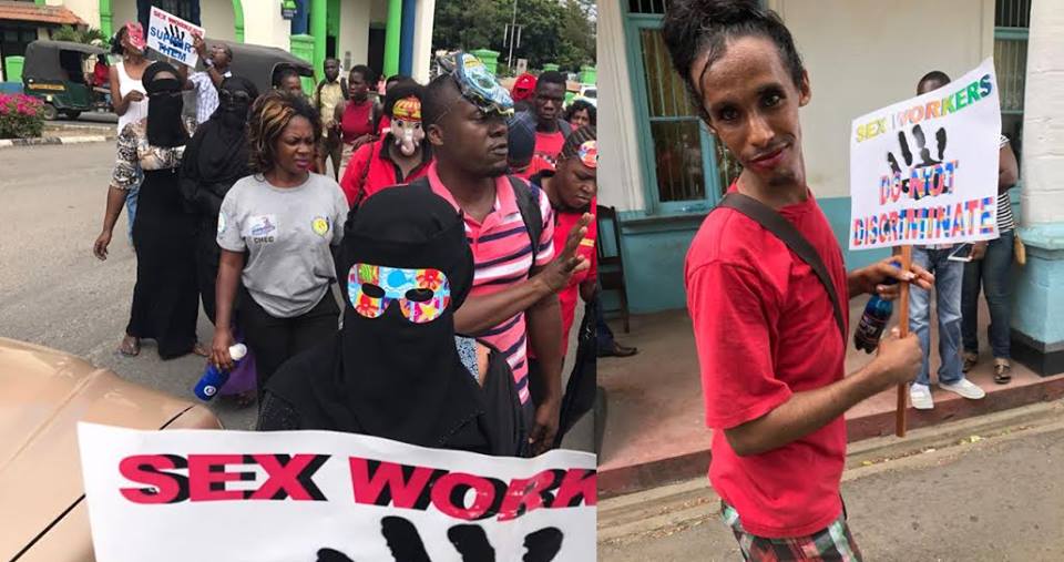 Irate sex workers in Mombasa storm Casablanca nightclub after brutal murder of their colleague (Photos)