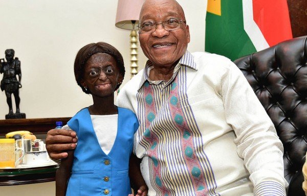 Sad: 18-year old girl trapped in an old woman's body dies a few days after getting her wish granted by South African president (Photos)