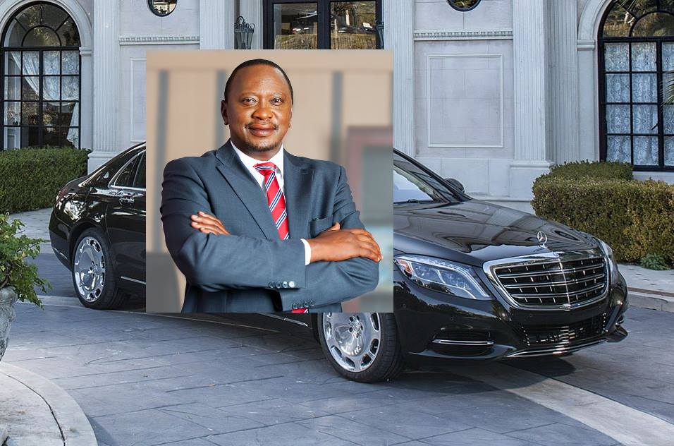 President Uhuru gives Chris Kirubi a run for his money as he acquires a brand new Kes 40 million Maybach (Photos)