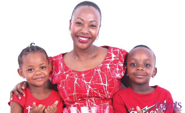 The late Janet Ikua with her children