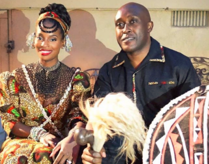 Shamea and her fiance, Gerald Mwangi
