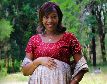 The late Janet Ikua pregnant with her last born
