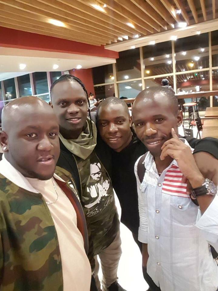 Samuel Abisai with Kris Darling and Joe Mfalme