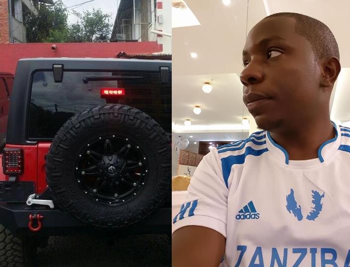 From France to Zanzibar; Kes221 mega jackpot winner Samuel Abisai causes a stir with a brand new Jeep Wrangler (Photos)