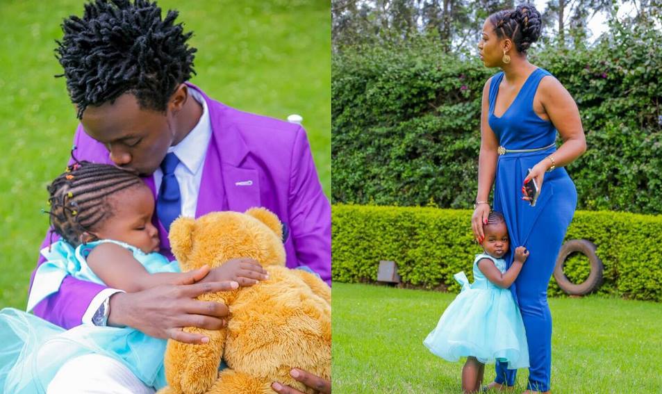 Bahati finally sends a belated birthday message to his daughter after turning 2 years