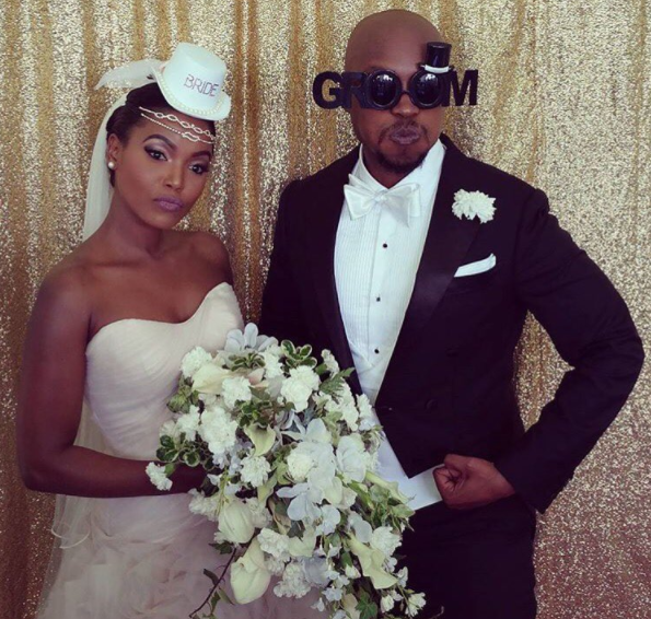 Grace Msalame’s baby daddy finally shows off his new wife’s grown baby bump