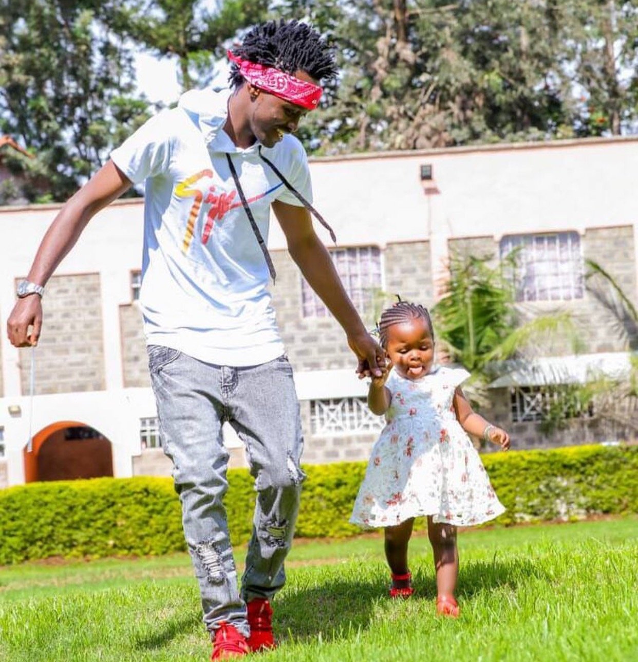 Bahati's girlfriend attacked by his baby mama's friend after sharing a photo of the little girl