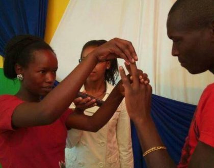 Baby on the way and a supermarket… Double blessings for Kes 100 wedding couple (Photos)