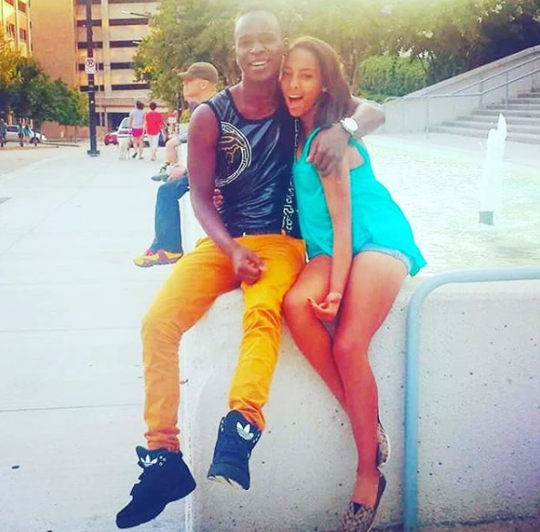 Willy Paul with his sister 