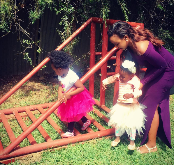Betty Kyallo spending time with her daughter