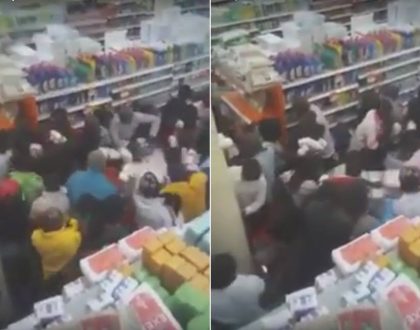 KOT almost brought to tears as video emerges of Kenyans fighting to buy unga at supermarket (Video)