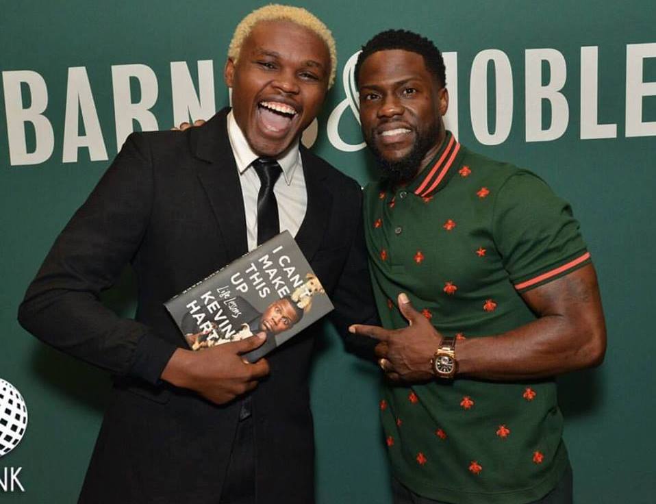Chipukeezy reveals what Kevin Hart told him when they met in Los Angeles (Photos)