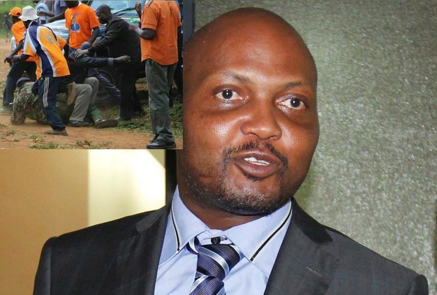 Moses Kuria vows to rip up ODM goons following the fracas in Siaya (Photos)