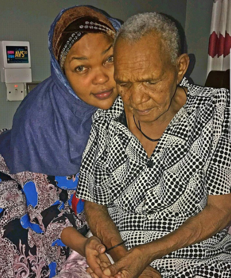 Wema Sepetu hanging out with her grandmother