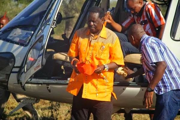 Photos of Jimi Wanjigi’s Kes 168 million helicopter which he allegedly bought for Raila