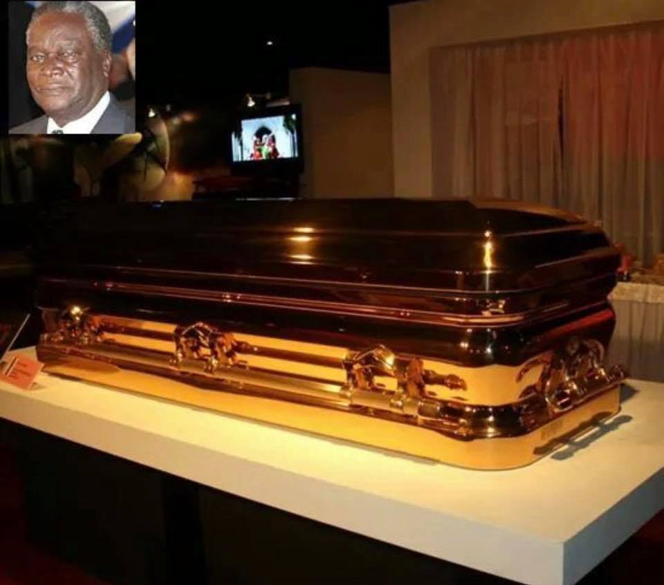 Photos of Biwott’s gold-encrusted coffin send social media into a frenzy