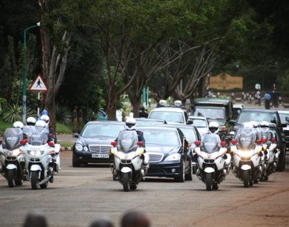 President Uhuru Kenyatta's motorcade involved in an accident in Nyamira