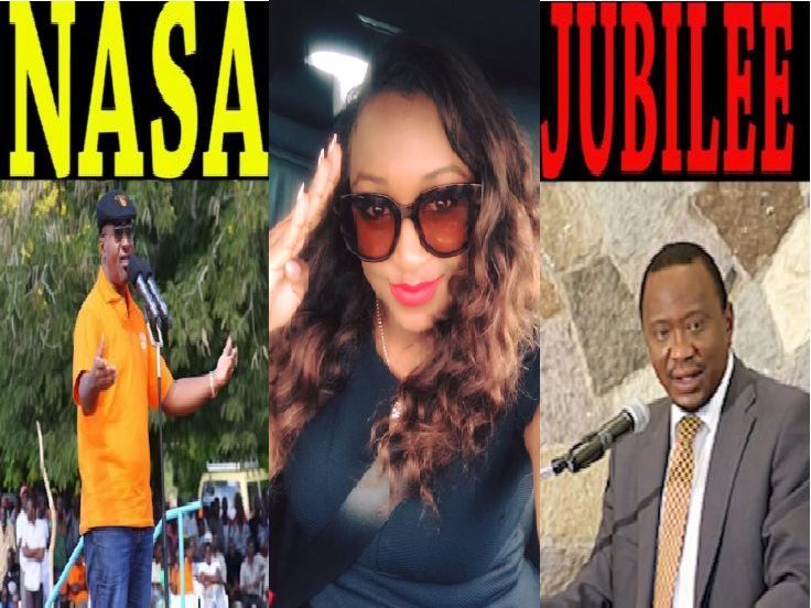 Betty Kyallo causes a stir after she gave a hint of the political affiliation Nasa or Jubilee she’s supporting