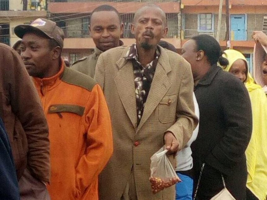 Githeri man photographed looking sharp as he heads out to cast his vote