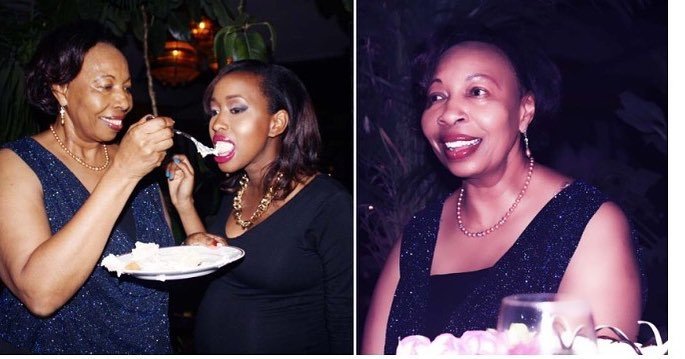 This is how former Citizen TV’s news anchor Janet Mbugua celebrated her mum’s birthday