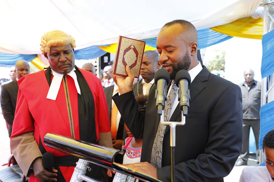 Joho’s adorable son and daughter appears at his inauguration ceremony (Photos)